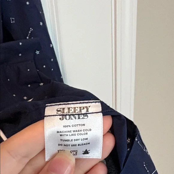 Sleepy Jones Constellation Marina Pajama Top, Size XL - Picture 5 of 6